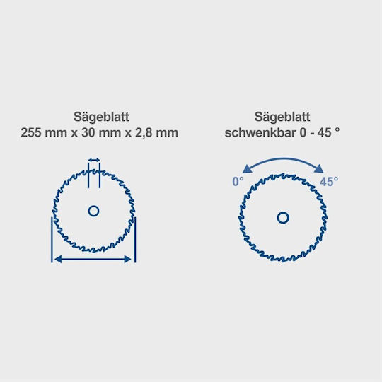 Scheppach Hs100s Bench Saw 2000W, Cutting Disc Diameter 250mm & Cutting Speed 6500rpm 5901310905