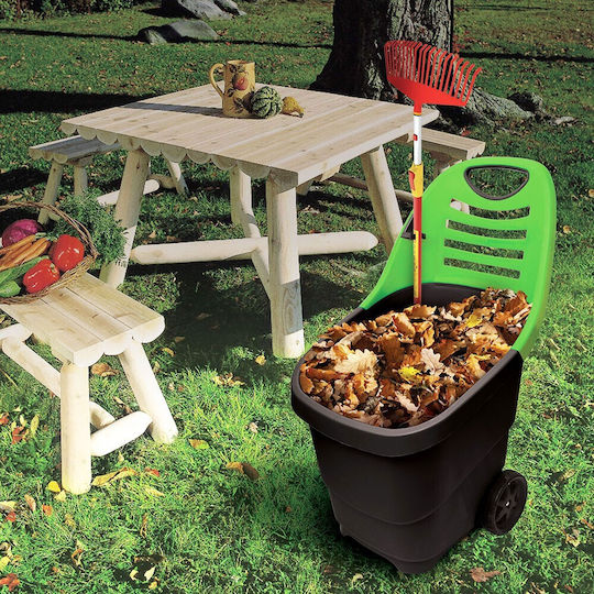Garden Cart Plastic Two-wheel 65lt 49.5x59.5x87cm.