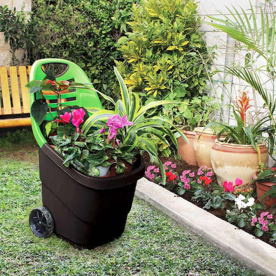 Garden Cart Plastic Two-wheel 65lt 49.5x59.5x87cm.