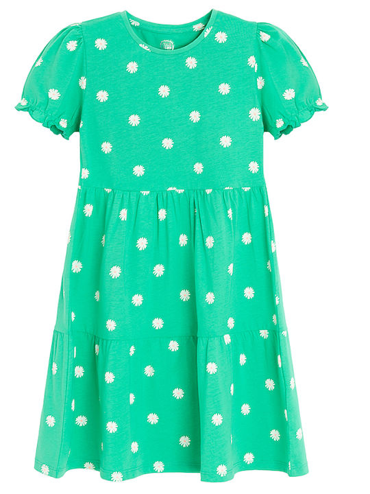 Kinderkleid Set mit Accessoires Grün