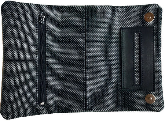 Mestango Tobacco Pouch With Snap Closure Gray