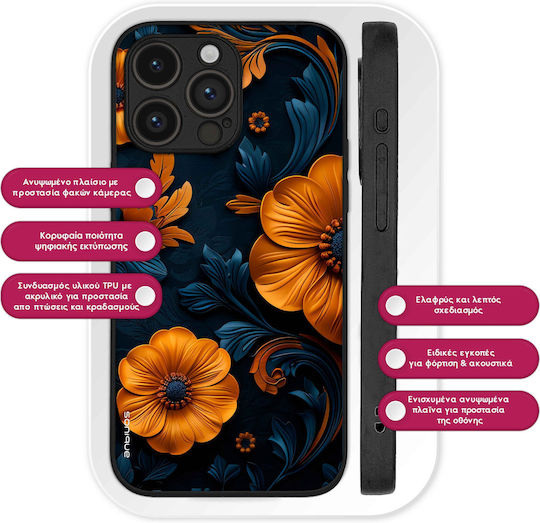 Sonique 3D Flower Series Case for OnePlus 10 Pro 5G Orange 01
