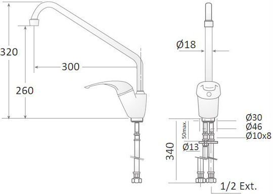 Caff S.L. Commercial Use Faucet