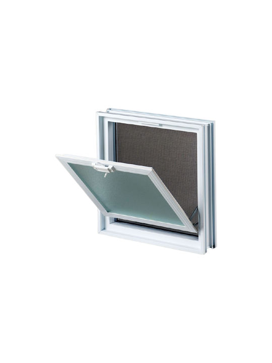 Aufklappbar Fenster Aluminium B23.9xH23.9cm Aufklappbar Fenster Aluminium B23.9xH23.9cm