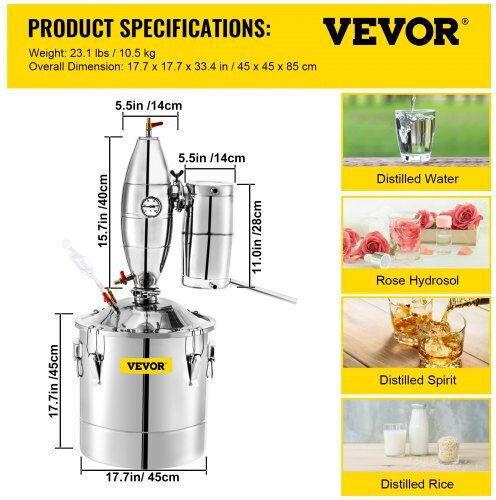 Vevor Aparat de distilat 70lt