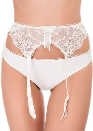 Leilieve Άσπρη Ζαρτιέρα Frou Frou 804