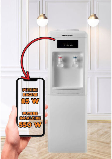 Hausberg Inox Bottle Floor Standing Water Cooler with Cold Water Flow 1.5lt/h