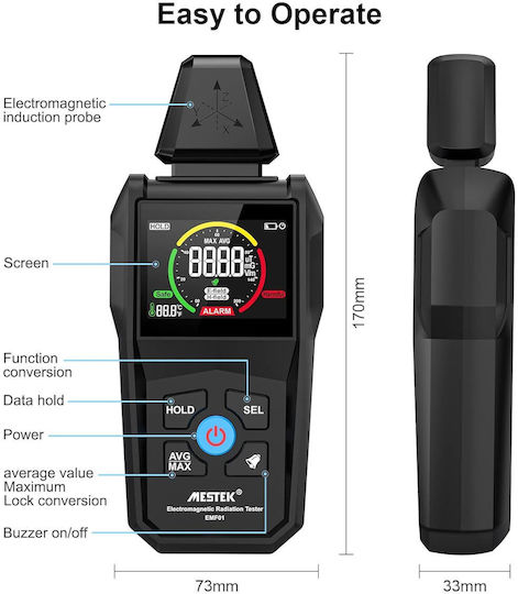 Mestek EMF01 Digital Радиационен Метър