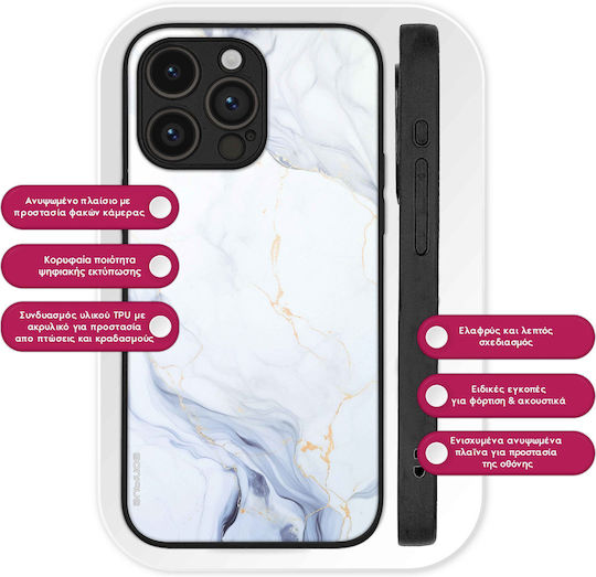 Калъф Sonique Marble Series за OnePlus Nord CE 2 Lite 5G Бял 02