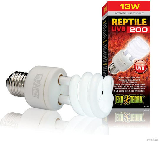 Exo Terra UVB Compact Λάμπα για Ενυδρείο Ερπετών 13W