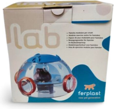 Ferplast Little House for Hamster Σπίτι Τρωκτικών Εργαστήριο 22.5x20.7xh14.3εκ. Μπλε