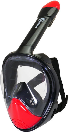 Bluewave Silicone Full Face Diving Mask Black