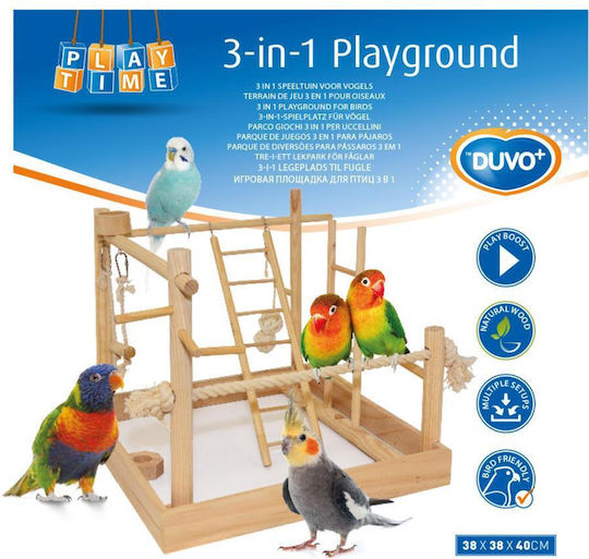 Duvo Plus Играчка Парк за Клетка за Птици от Дървο 40.5x38см.