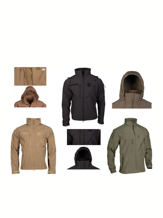 Wasserdichte-Atmungsaktive Jacke Scu-14 von Miltec® - Schwarz Wasserdichte-Atmungsaktive Jacke Scu-14 von Miltec® - Schwarz