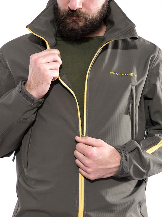Pentagon Artaxes Αδιάβροχο Κυνηγετικό Μπουφάν Softshell Maroon Red