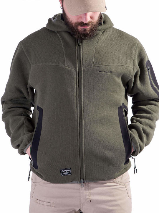 Pentagon Falcon Cardigan de vânătoare Fleece Roșu