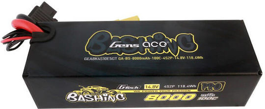 Gens Ace Bashing Μπαταρία Li-Po 14.8V 8000mAh 100C 4S EC5 για Τηλεκατευθυνόμενο