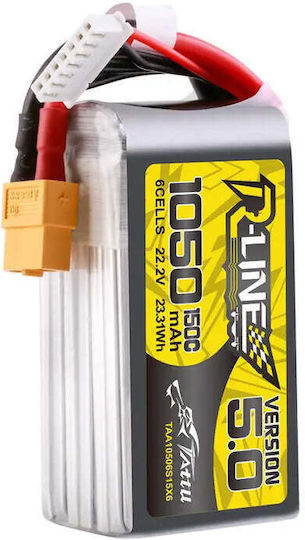 Tattu R-Line Μπαταρία Li-Po 15.2V 1300mAh 150C 4S XT60 για Drone 2τμχ