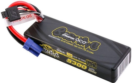 Gens Ace Bashing Μπαταρία Li-Po 7.4V 5300mAh 100C 2S EC5 για Τηλεκατευθυνόμενο