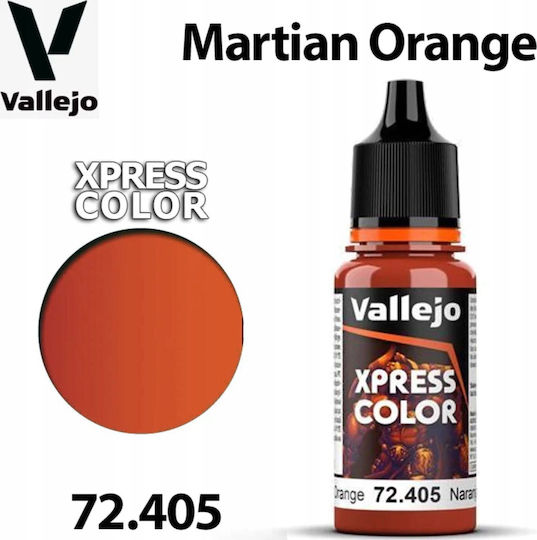 Acrylicos Vallejo Model Making Paint In Orange Colour 18ml