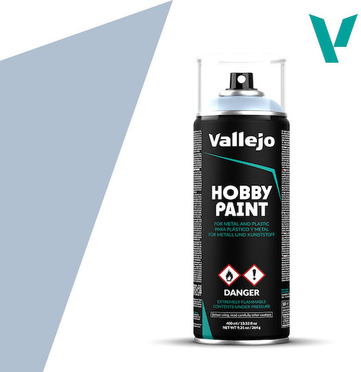 Acrylicos Vallejo Hobby Paint Χρώμα Μοντελισμού σε Spray Wolf Grey 400ml VAL