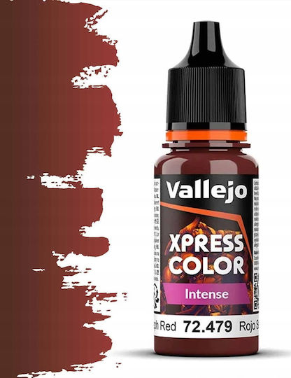 Acrylicos Vallejo Χρώμα Μοντελισμού σε Κόκκινο χρώμα 18ml