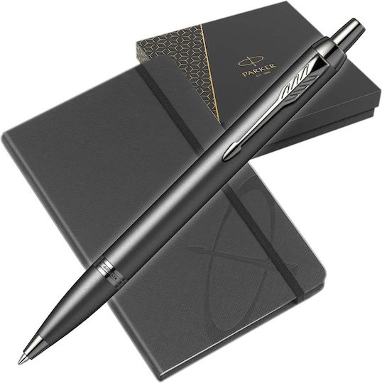 Parker Desk Set with Notebook and Pen IM Monochrome Titanium 2pcs