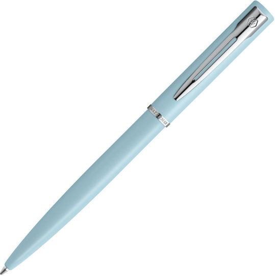 Waterman Stiftset Kugelschreiber mit Füller aus Stahl Blau