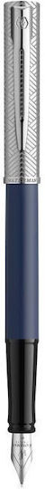 Parker Allure Pen Set with Fountain Pen Fine Blue in a case (in a paper cassette)