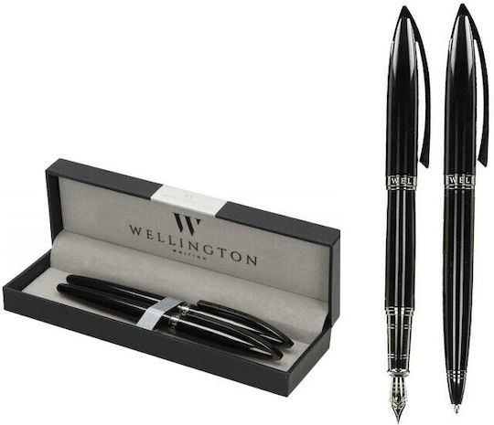 Wellington Pen Set Rollerball/Ballpoint Black