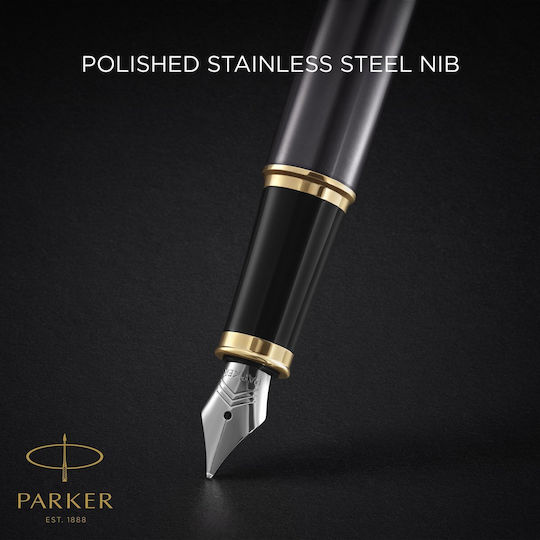 Parker IM Core Set Stilou Ballpoint Medium cu Peniță Medium Grey GT