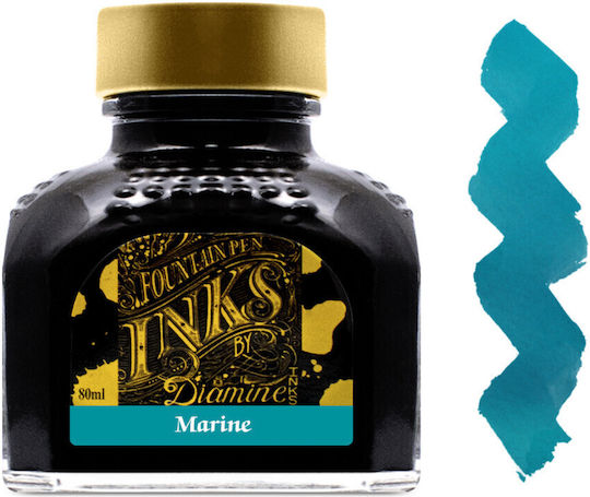 Diamine Replacement Ink for Fountain Pen Turquoise 80ml