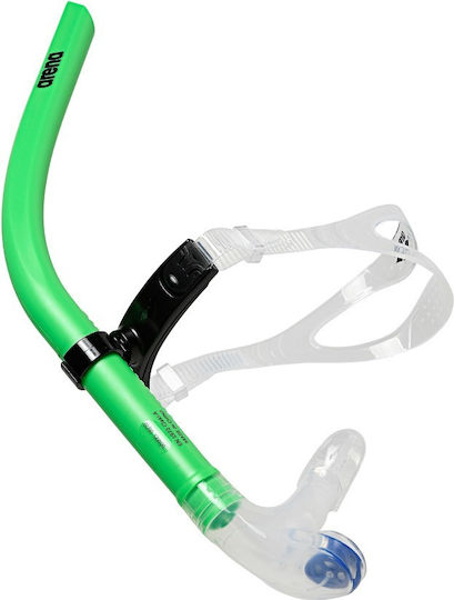 Arena Snorkel Green with Silicone Mouthpiece