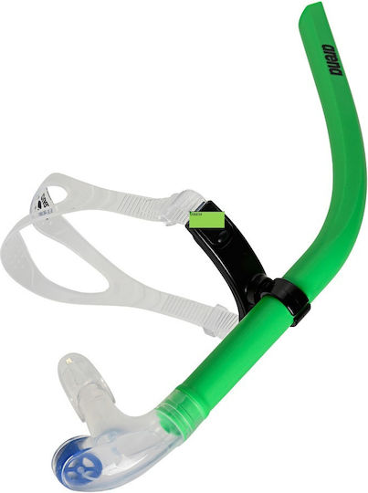 Arena Snorkel Green with Silicone Mouthpiece