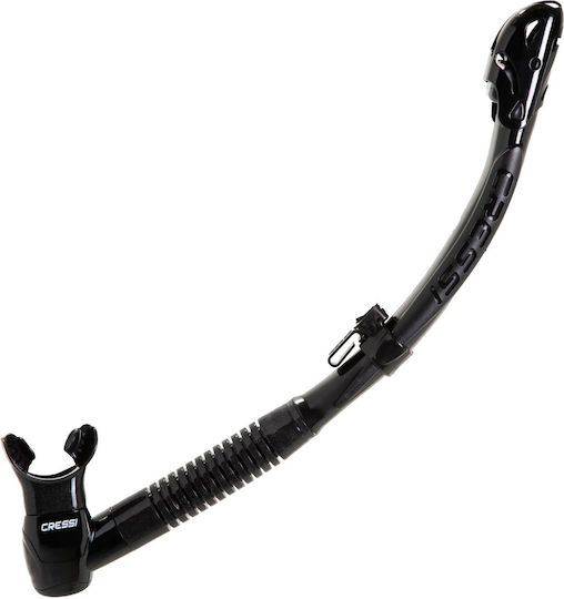 CressiSub Itaca Snorkel Black with Silicone Mouthpiece