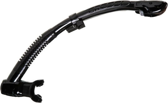 CressiSub Itaca Snorkel Black with Silicone Mouthpiece