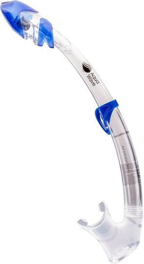 Aquawave Blue Snorkel with Silicone Mouthpiece