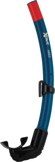 XDive Ares Blue Snorkel Blue with Silicone Mouthpiece