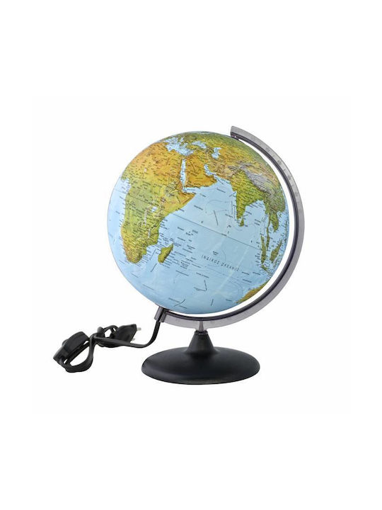 Illuminated World Globe with Diameter 25cm