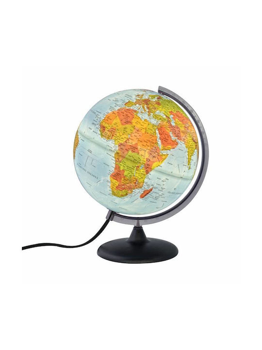 Illuminated World Globe with Diameter 25cm