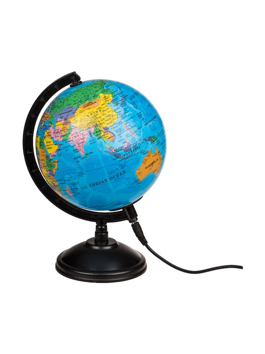 Best For Life Philosophy Illuminated World Globe with Diameter 15.5cm