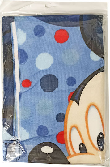 Disney Mickey Kids Beach Towel Blue Mickey 140x70cm