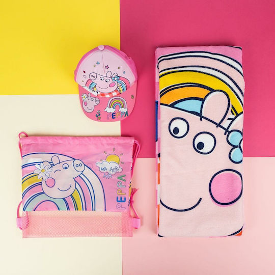 Cerda Peppa Pig Παιδική Πετσέτα Θαλάσσης Ροζ Peppa Pig