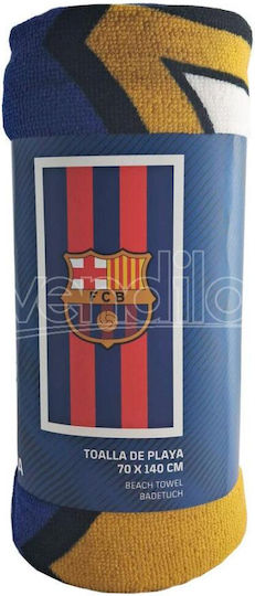F.C. Barcelona Παιδική Πετσέτα Θαλάσσης Ποδόσφαιρο 140x70εκ.