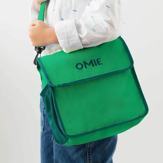 Omie School Insulated Hand Lunch Bag Green