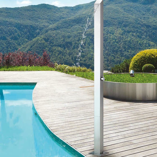 Icos Dike Pool Shower Height 208cm Silver