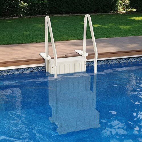 Scară Piscină 87.4x80.8x198.5 cm Albă