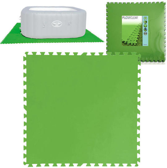 Bestway Pool Accessories 5.47m² 9τμχ made of Plastic 81x81cm Green