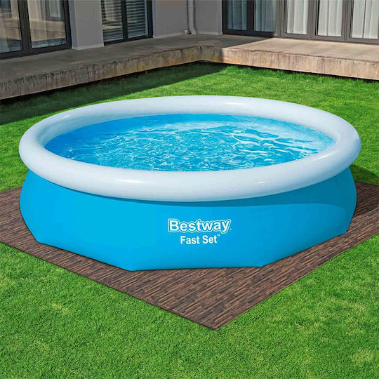 Protecție pentru podeaua piscinei Bestway, lemn, detașabilă, 50 x 50 cm