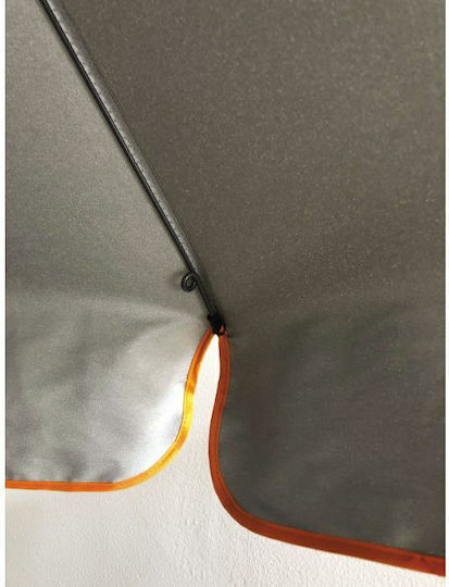 Hupa Ultrasol Aluminum Beach Umbrella Diameter 2m with UV Protection and Air Duct White Orange